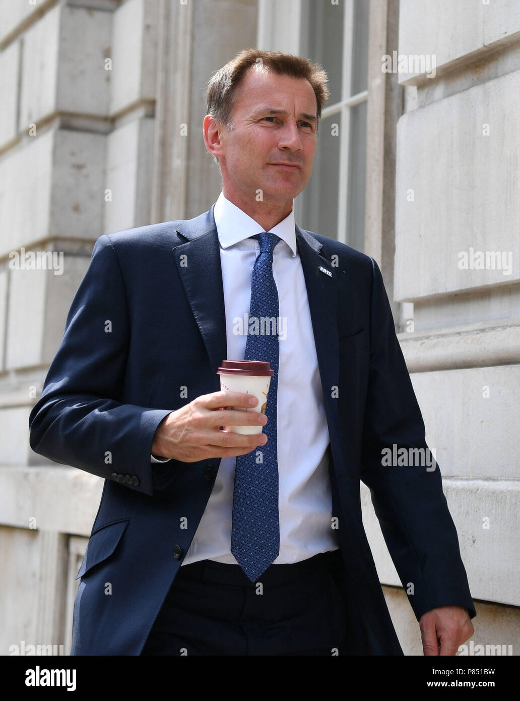 Health Secretary Jeremy Hunt arrives at the Cabinet Office in Whitehall ...