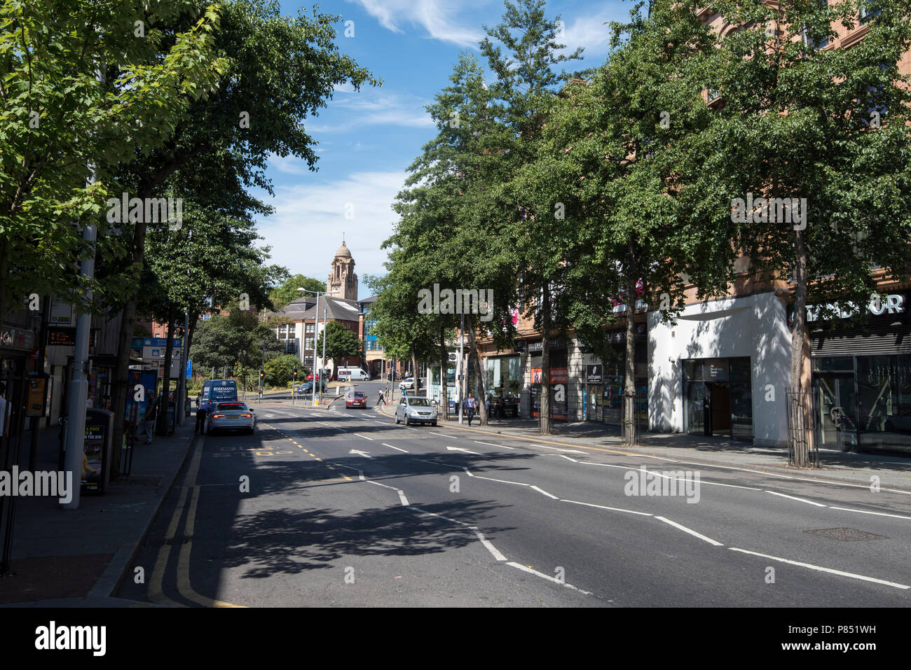 Upper Parliament Street in Nottingham City, Nottinghamshire England UK Stock Photo