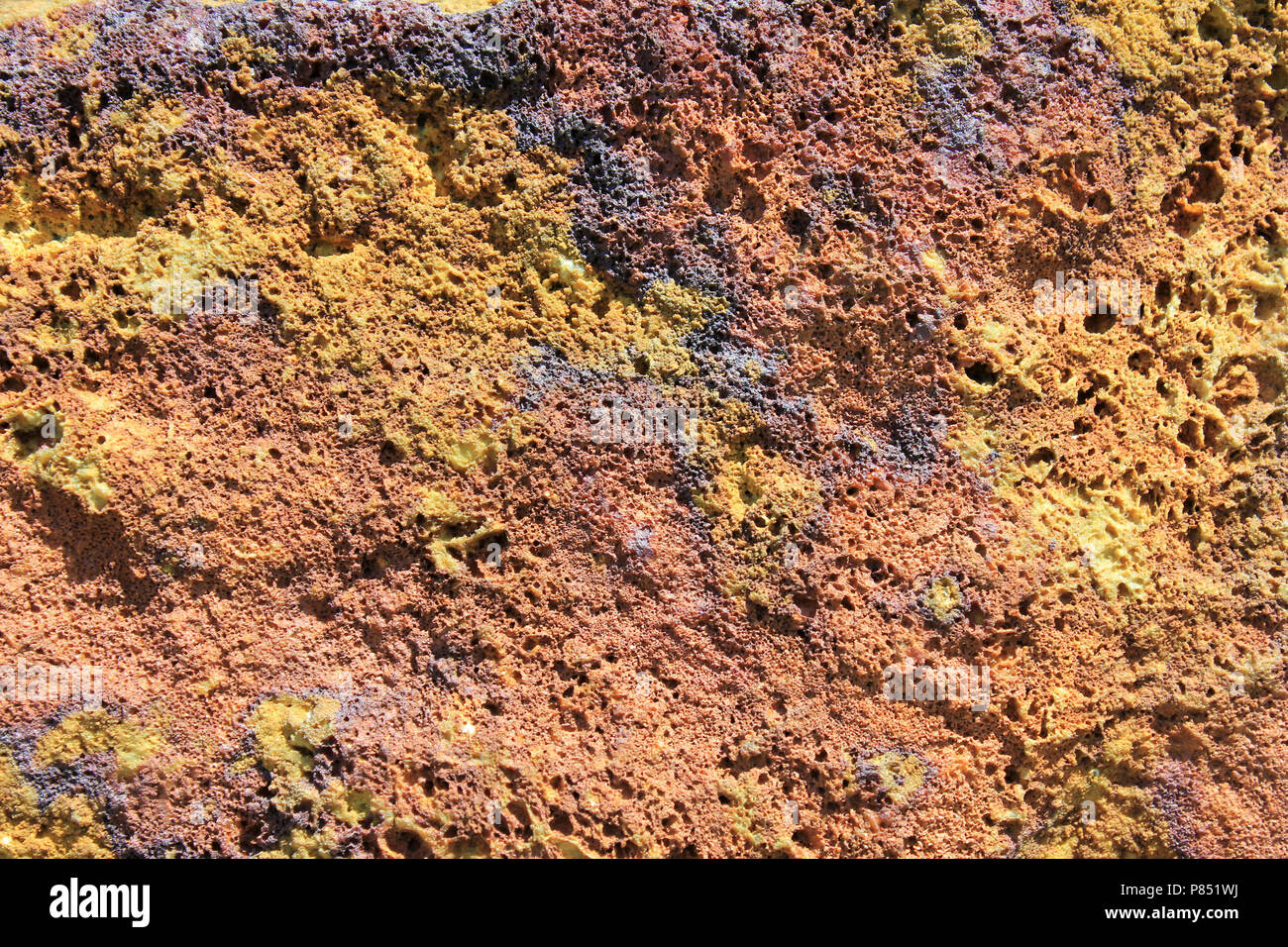 Volcanogenic Massive Sulfide (VMS) Ore (Copper, Zinc, Lead) Deposit from Parys Mountain, Anglesey Stock Photo