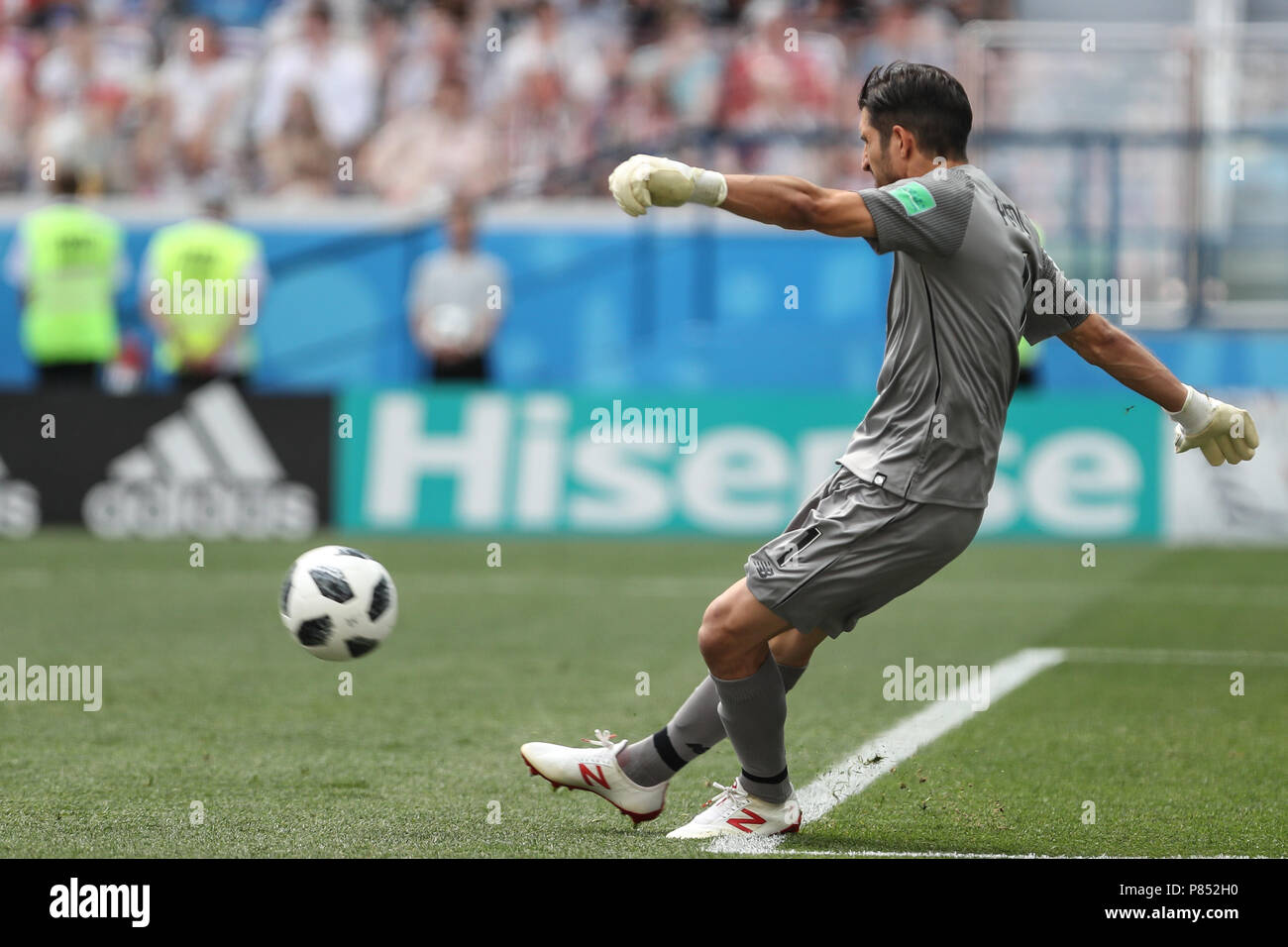 Jaime PENEDO do Panamá durante jogo entre INGLATERRA X PANAMÁ válida pela 2ª rodada do grupo G da Copa do Mundo de 2018, realizada no Estádio de Níjni Novgorod, na Rússia, na tarde deste Domingo (24/06) Stock Photo