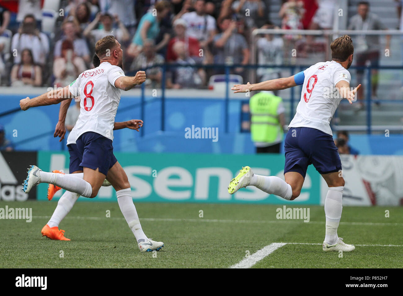 John STONES da Inglaterra marca gol durante jogo entre INGLATERRA X PANAMÁ  válida pela 2ª rodada do grupo G da Copa do Mundo de 2018, realizada no  Estádio de Níjni Novgorod, na