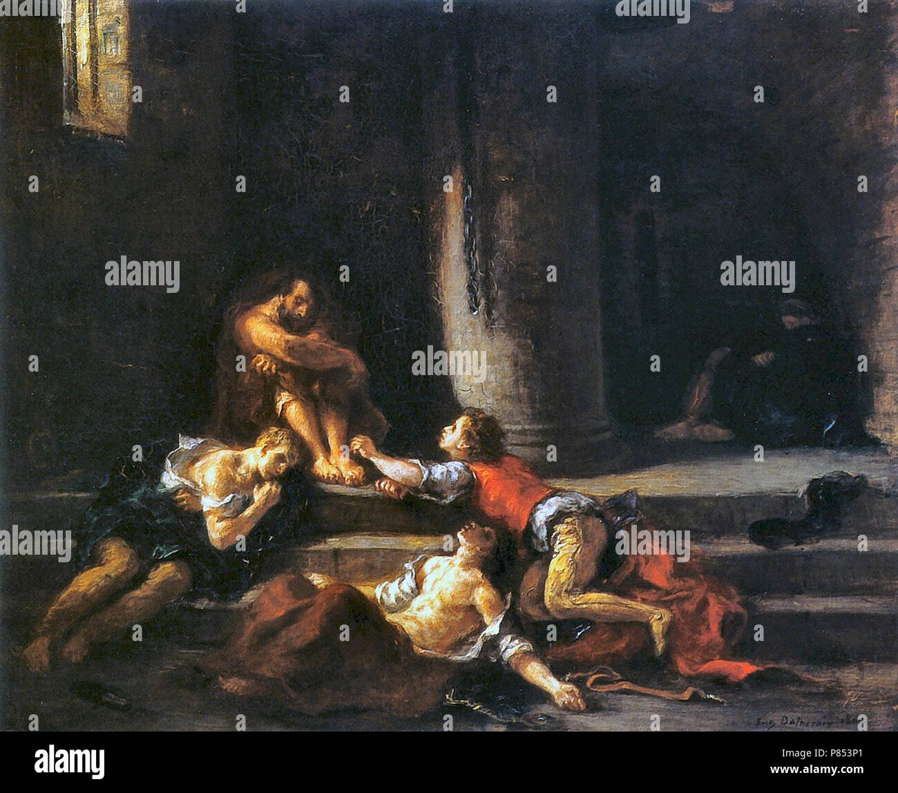 Delacroix Eugène Ugolino and His Sons in the Tower Stock Photo Alamy