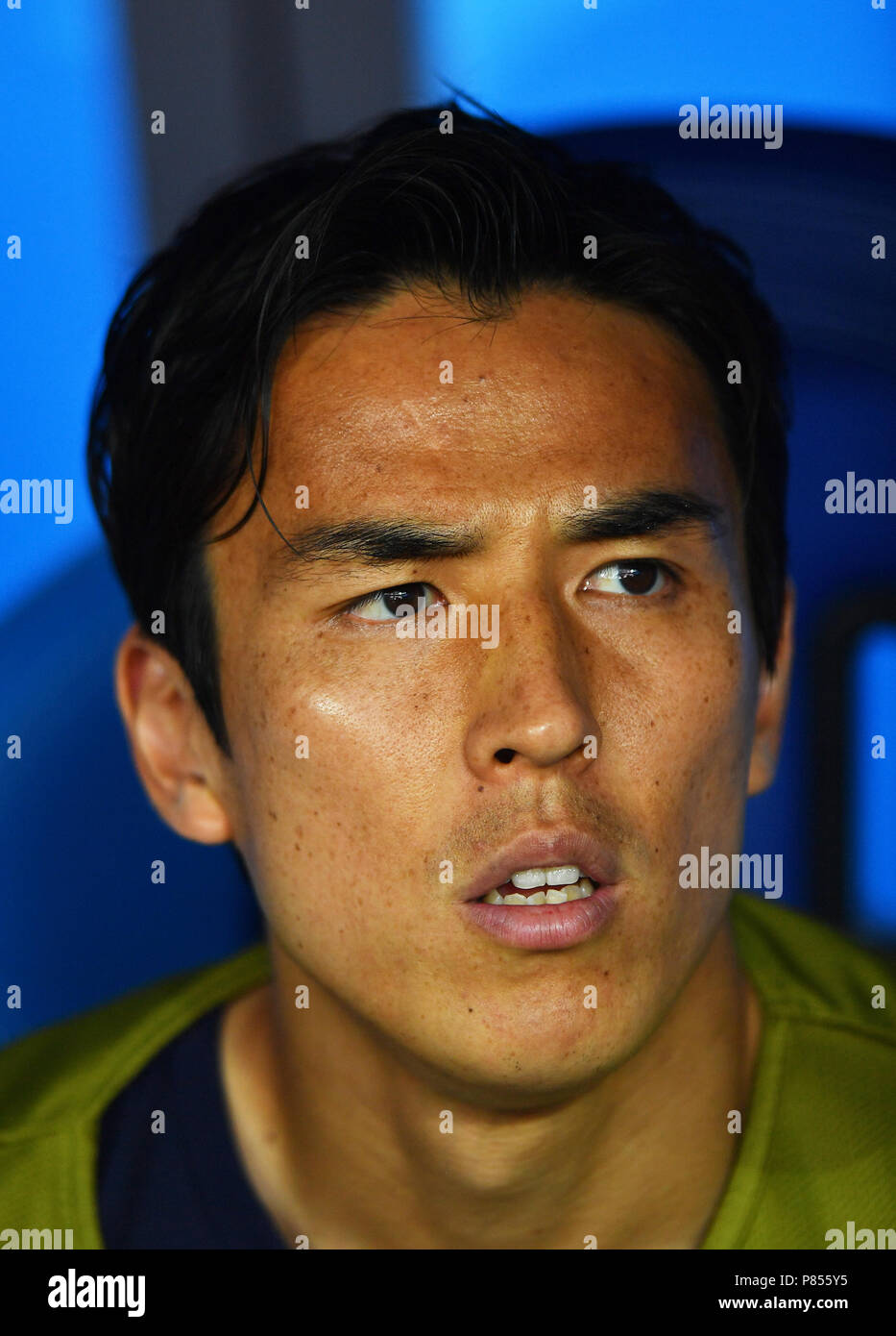 VOLGOGRAD, RUSSIA - JUNE 28: Makoto Hasebe of Japan during the 2018 FIFA World Cup Russia group H match between Japan and Poland at Volgograd Arena on June 28, 2018 in Volgograd, Russia. (Photo by Lukasz Laskowski/PressFocus/MB Media/) Stock Photo