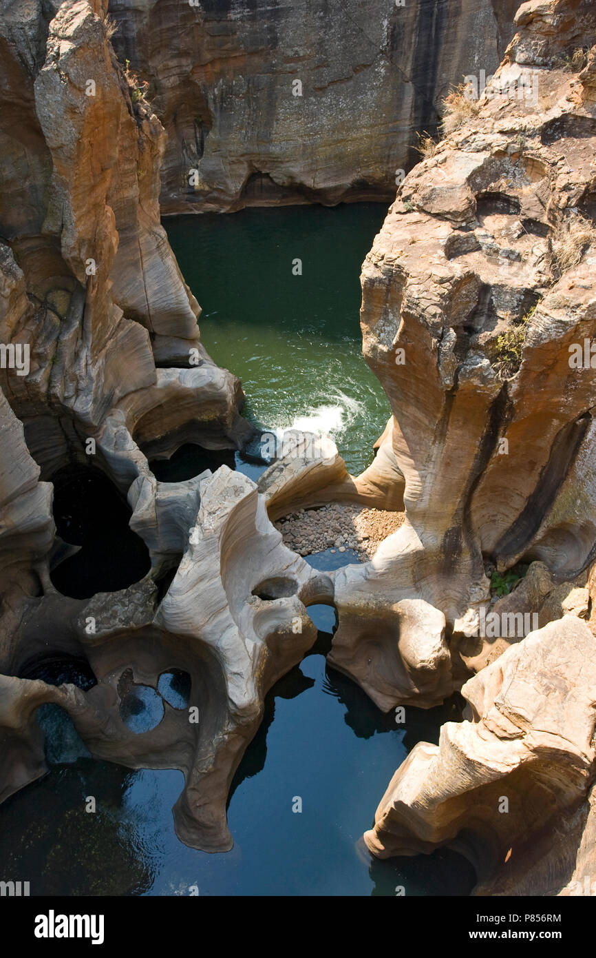 Bourke's Luck Potholes, Blyde River Canyon, South-Africa / Zuid-Afrika Stock Photo