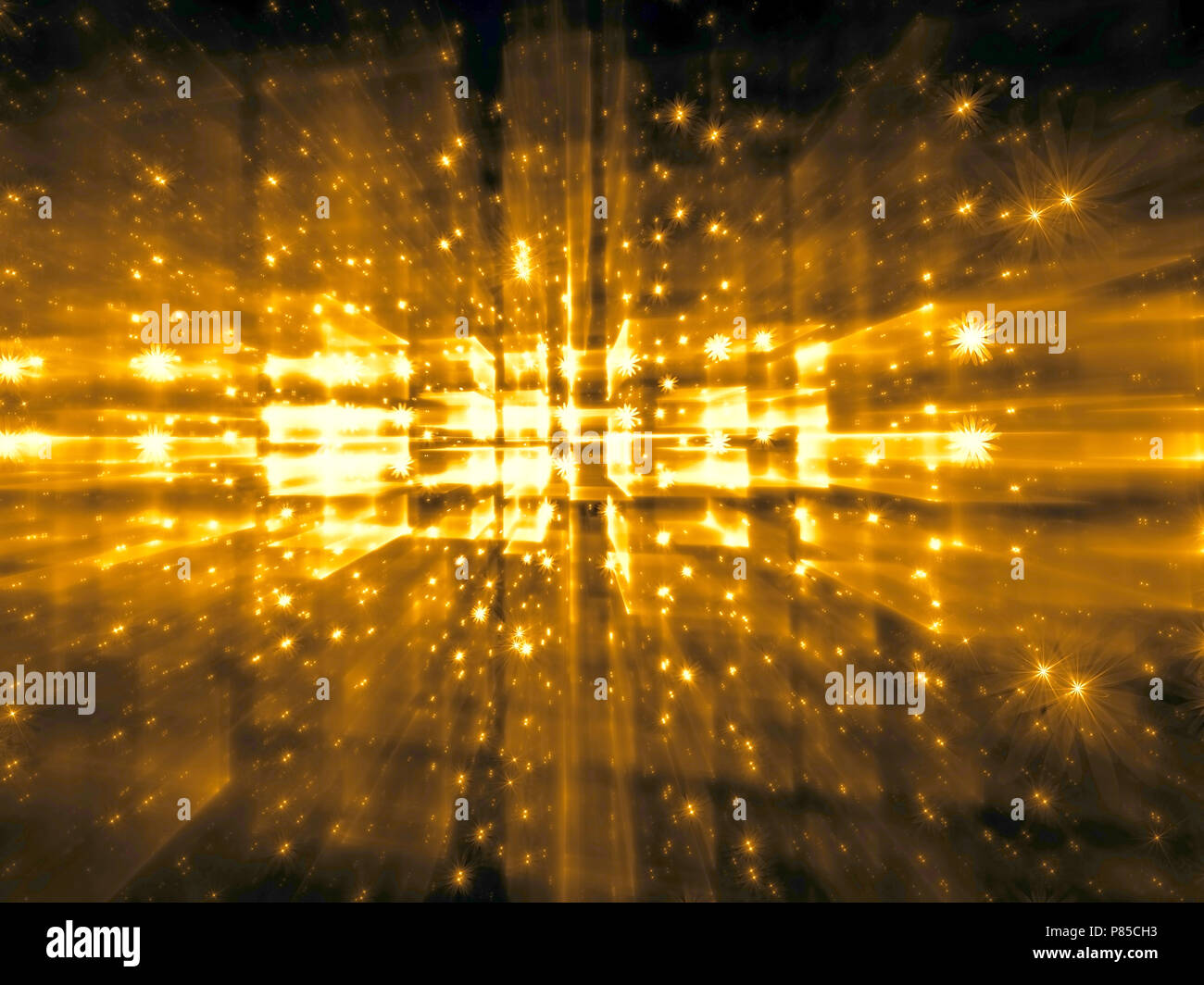 Fractal blur - abstract digitally generated image Stock Photo