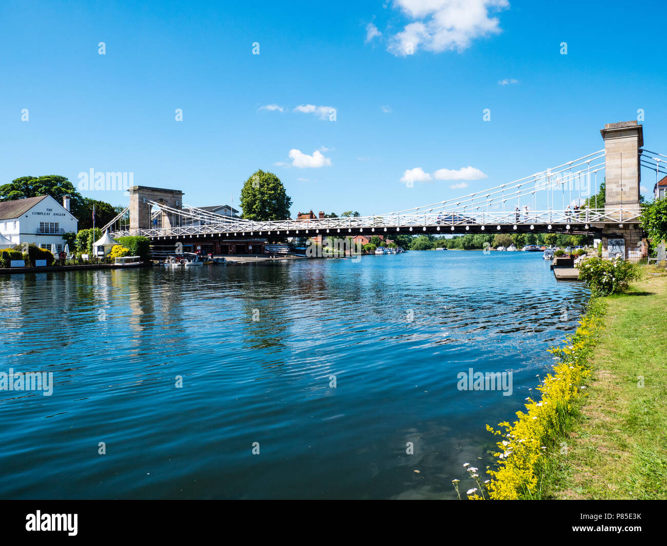 Marlow Bridge, River Thames, Marlow, Buckinghamshire, England, UK, GB