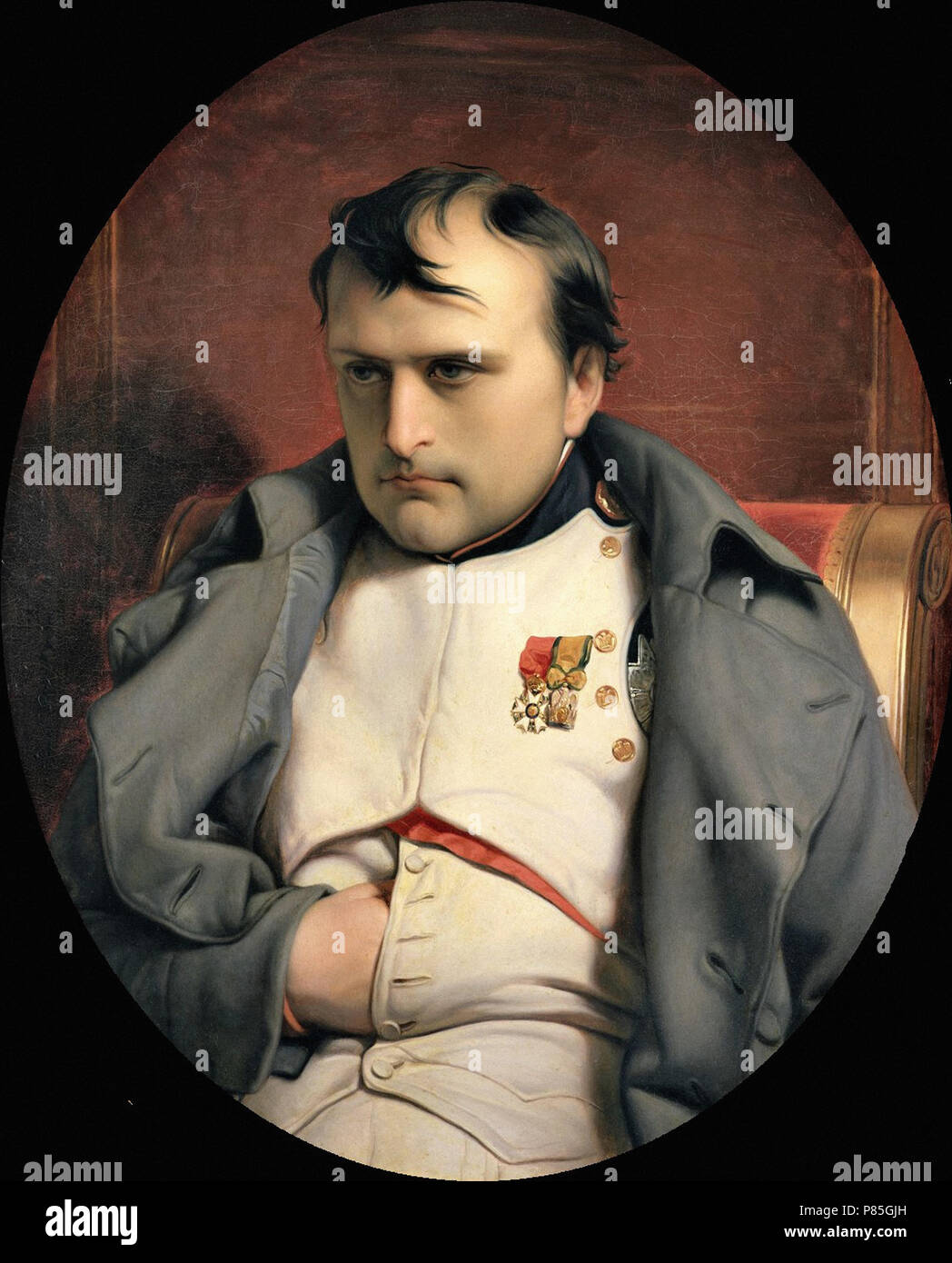 Delaroche  Paul - Napoleon I in Fontainebleu 1 Stock Photo