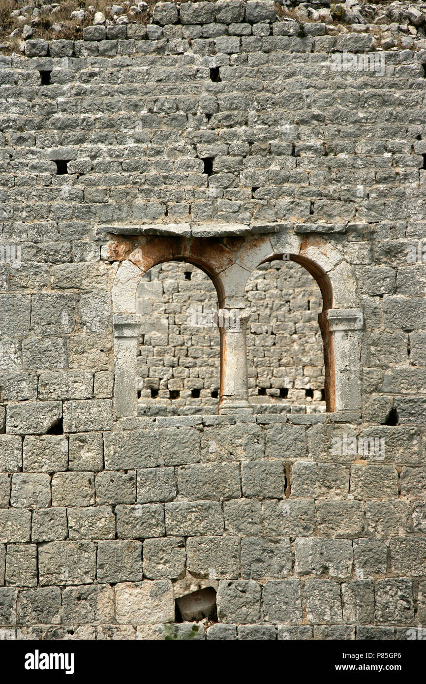 close up shot of a stone wall and window Stock Photo - Alamy