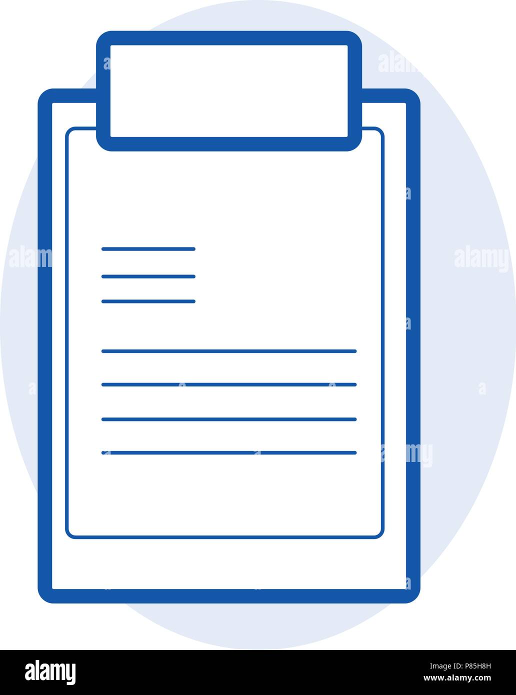 Icon - Notepad with document - Vector Stock Vector Image & Art - Alamy