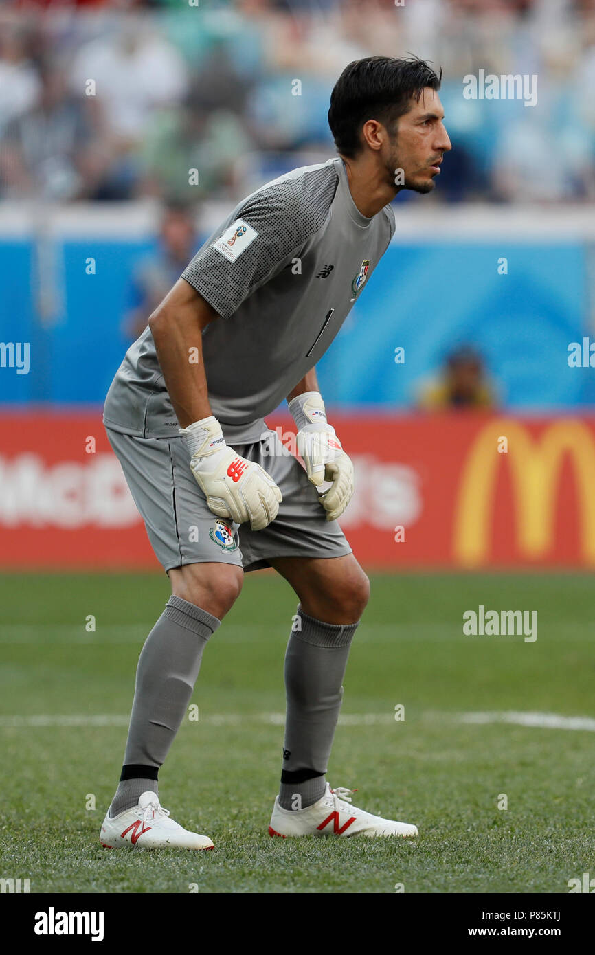 NIZHNY NOVGOROD, RUSSIA - JUNE 24: Jaime Penedo of Panama national team during the 2018 FIFA World Cup Russia group G match between England and Panama at Nizhny Novgorod Stadium on June 24, 2018 in Nizhny Novgorod, Russia. (MB Media) Stock Photo
