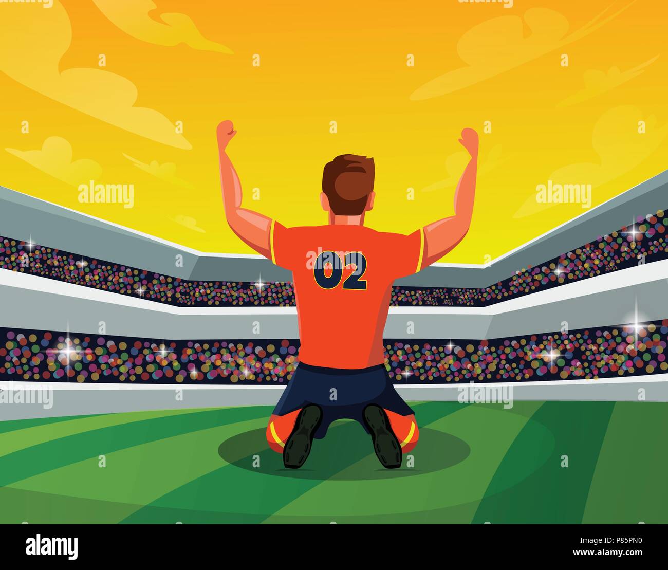 Sports Stadium With Soccer Goal Vector Illustration Soccer Field And Stadium Football Arena With Gate Stock Vector Image Art Alamy Sports Stadium With Soccer Goal Vector Illustration Soccer Field And Stadium Football Arena With Gate Stock Vector Image Art Alamy