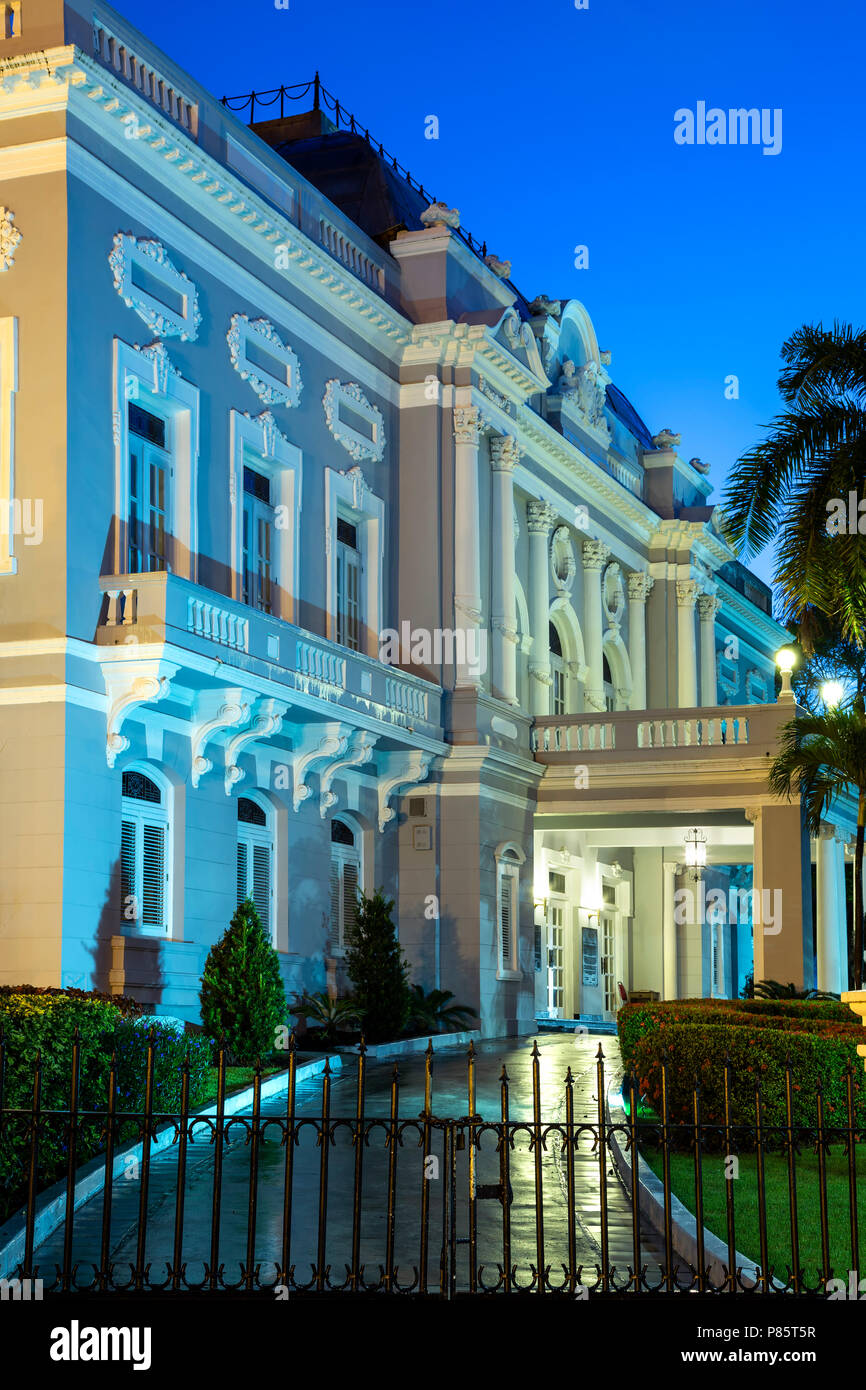 Puerto Rico Reception Center (formerly Antiguo Casino de San Juan), Beaux Arts style, Old San Juan, Puerto Rico Stock Photo