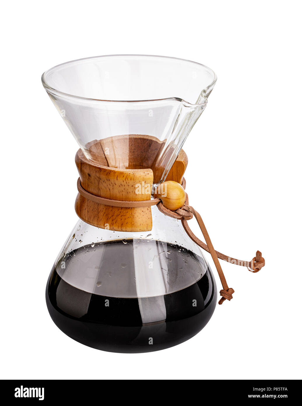 Chemex Filter Coffee And Kettle Stock Photo by microgen