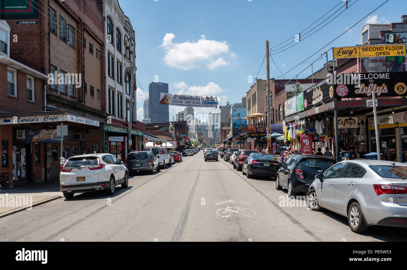 Strip District in Pittsburgh Pennsylvania Stock Photo Alamy