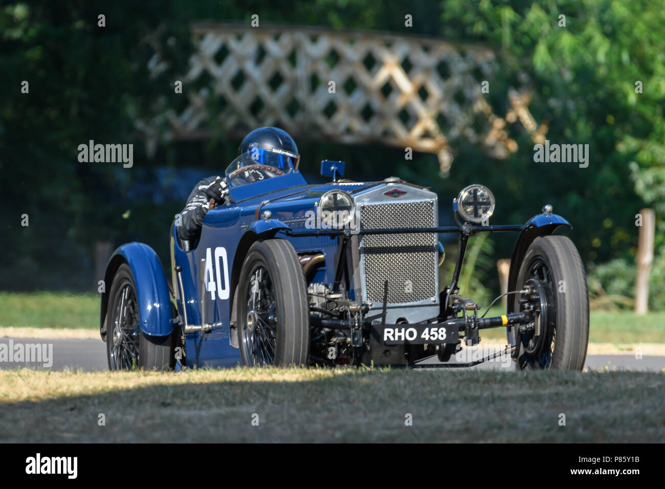 Classic car racing Stock Photo Alamy