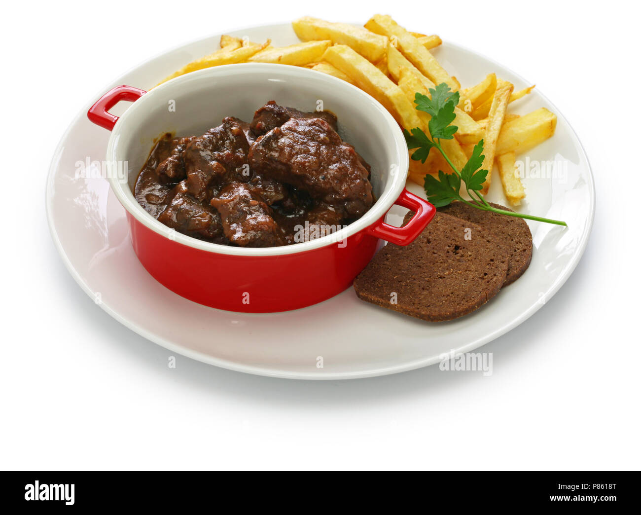 Carbonade Flamande With Frites Flemish Beef Stew Belgian