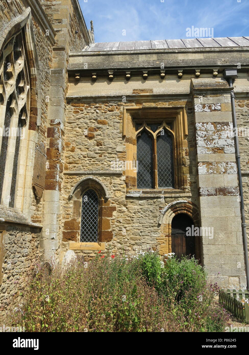 An exterior view of the 10th century Saxon church at Earls Barton