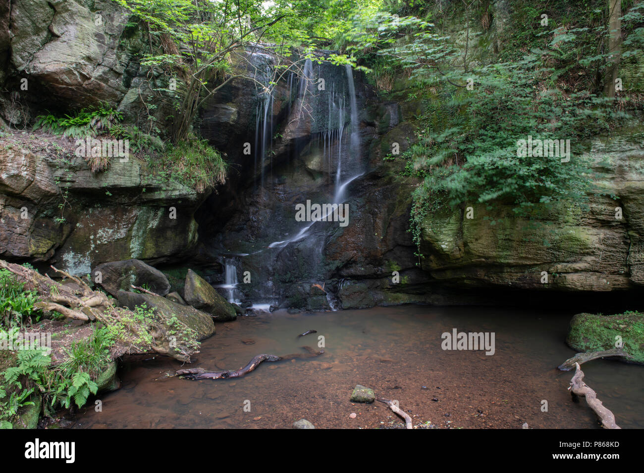 Roughting Linn waterfall Stock Photo - Alamy