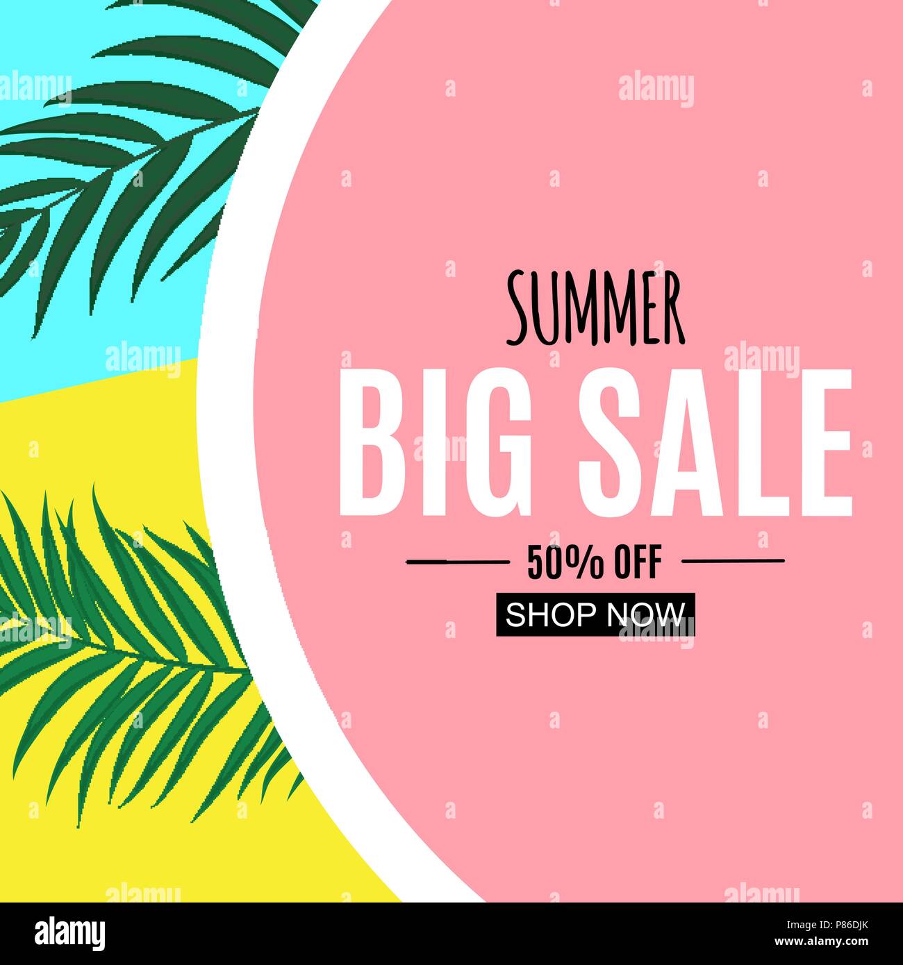 Abstract Summer Sale Background. Vector Illustration Stock Vector Image ...