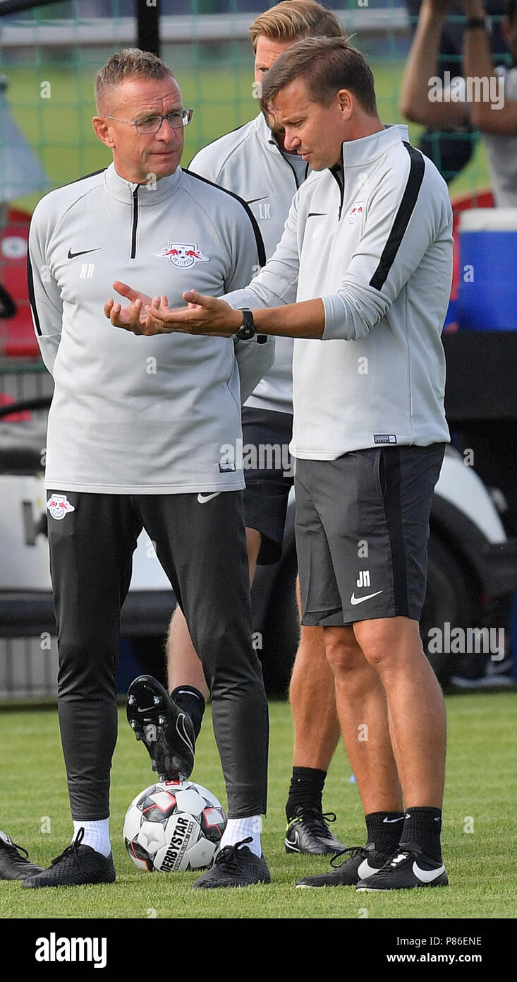 Leipzig, Germany. 09th July, 2018. soccer, Bundesliga, RB Leipzig