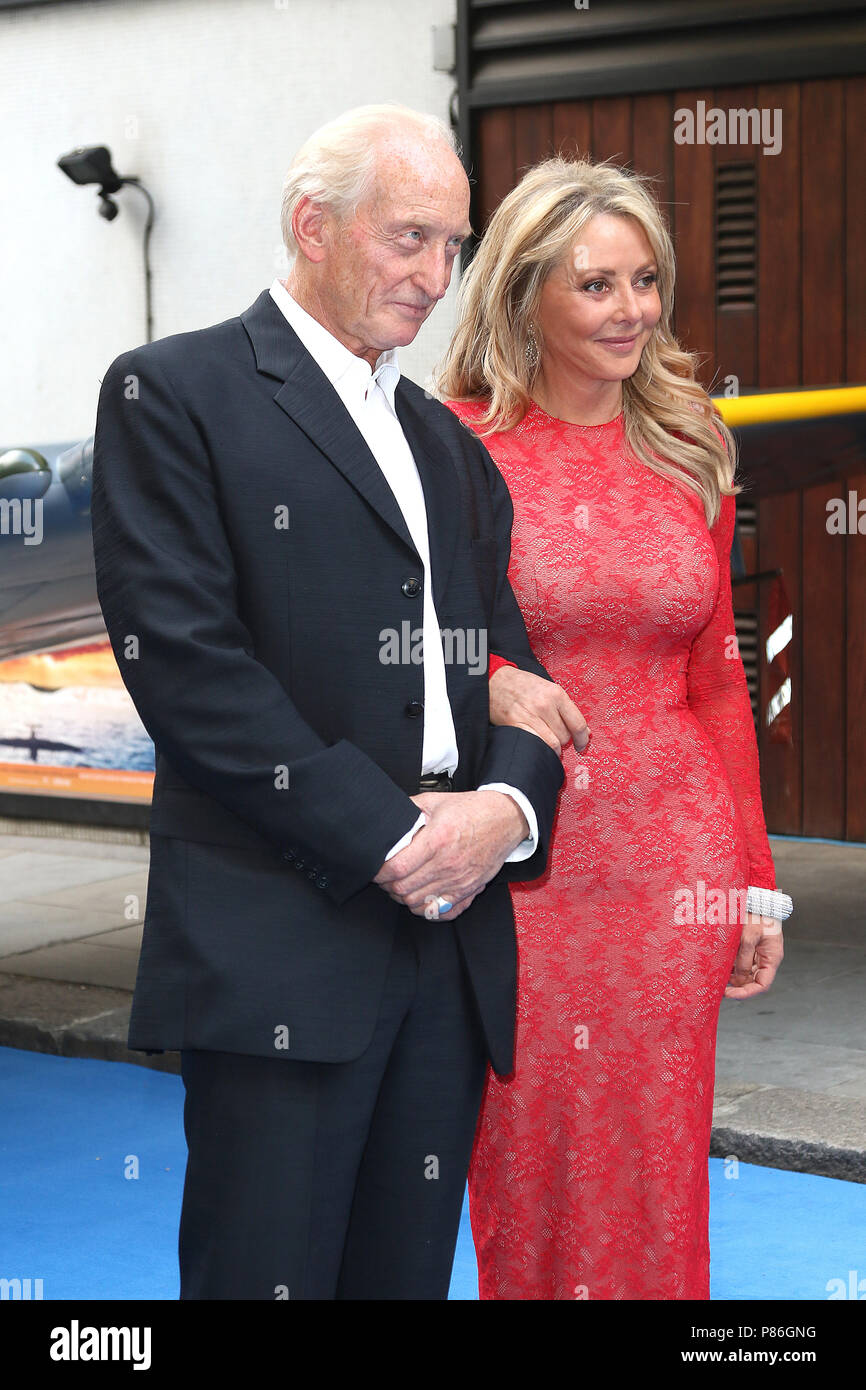 London, UK. 9th July 2018. Charles Dance, Carol Vorderman, Spitfire