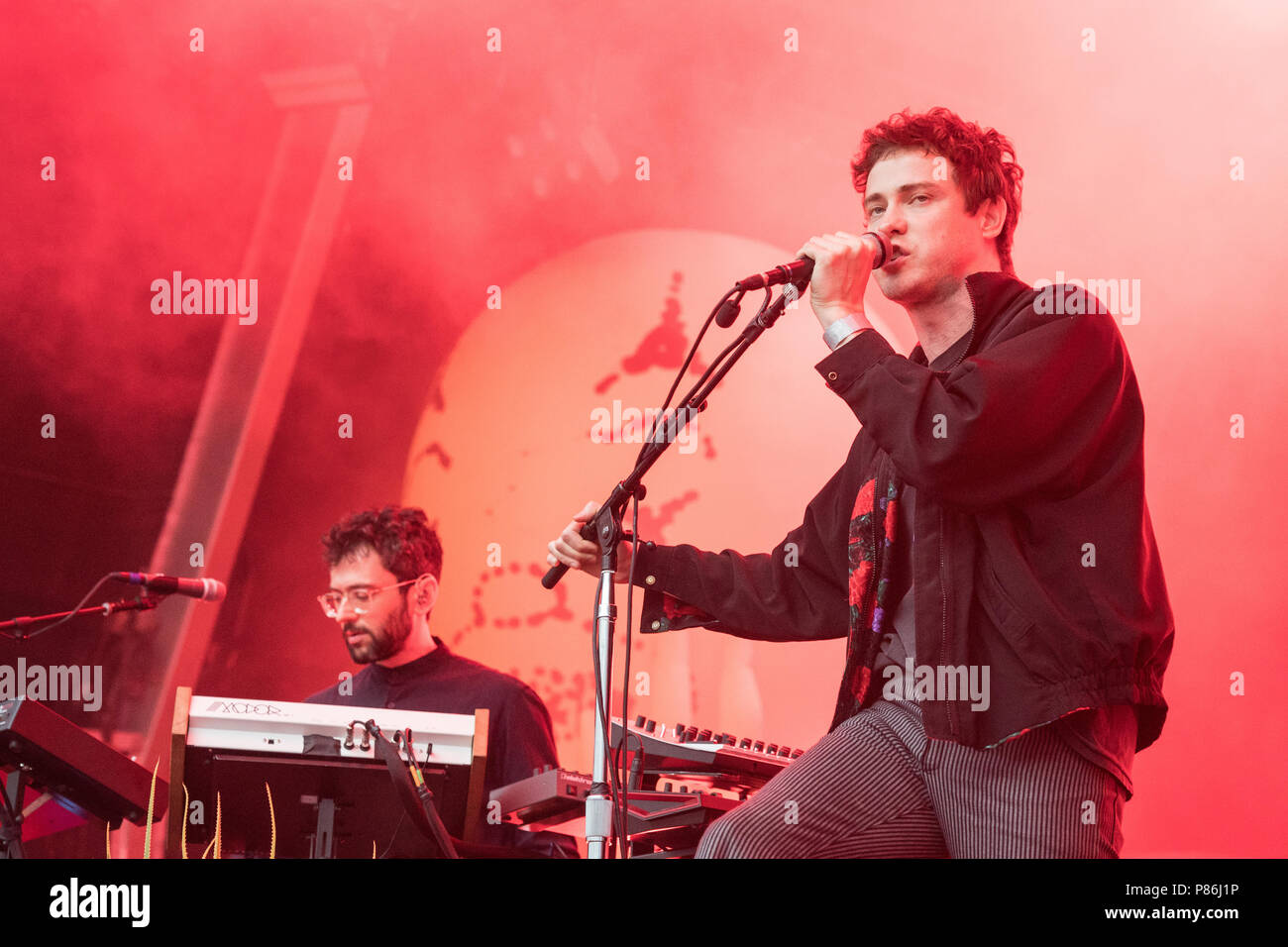 MGMT performing live on stage at Somerset House in London as part of