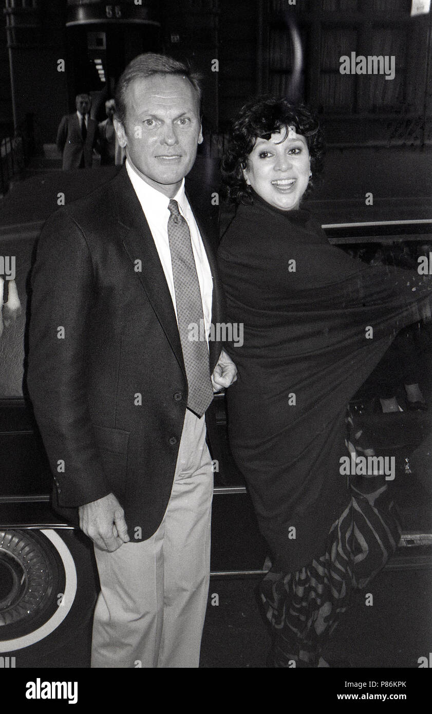 Tab Hunter with Liz Torrez attend the 'Grease 2' Premiere Party on June 9, 1982 at the Red Parrot in New York City. Credit: Walter McBride/MediaPunch Stock Photo