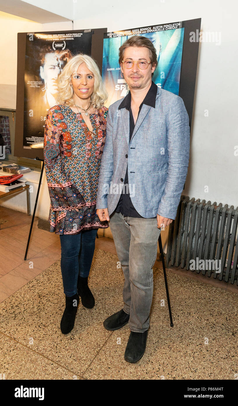New York, NY - July 9, 2018: Rosie Tovi and Edoardo Ballerini attend 7 Splinters in Time New York premiere at The Anthology Film Archives Credit: lev radin/Alamy Live News Stock Photo