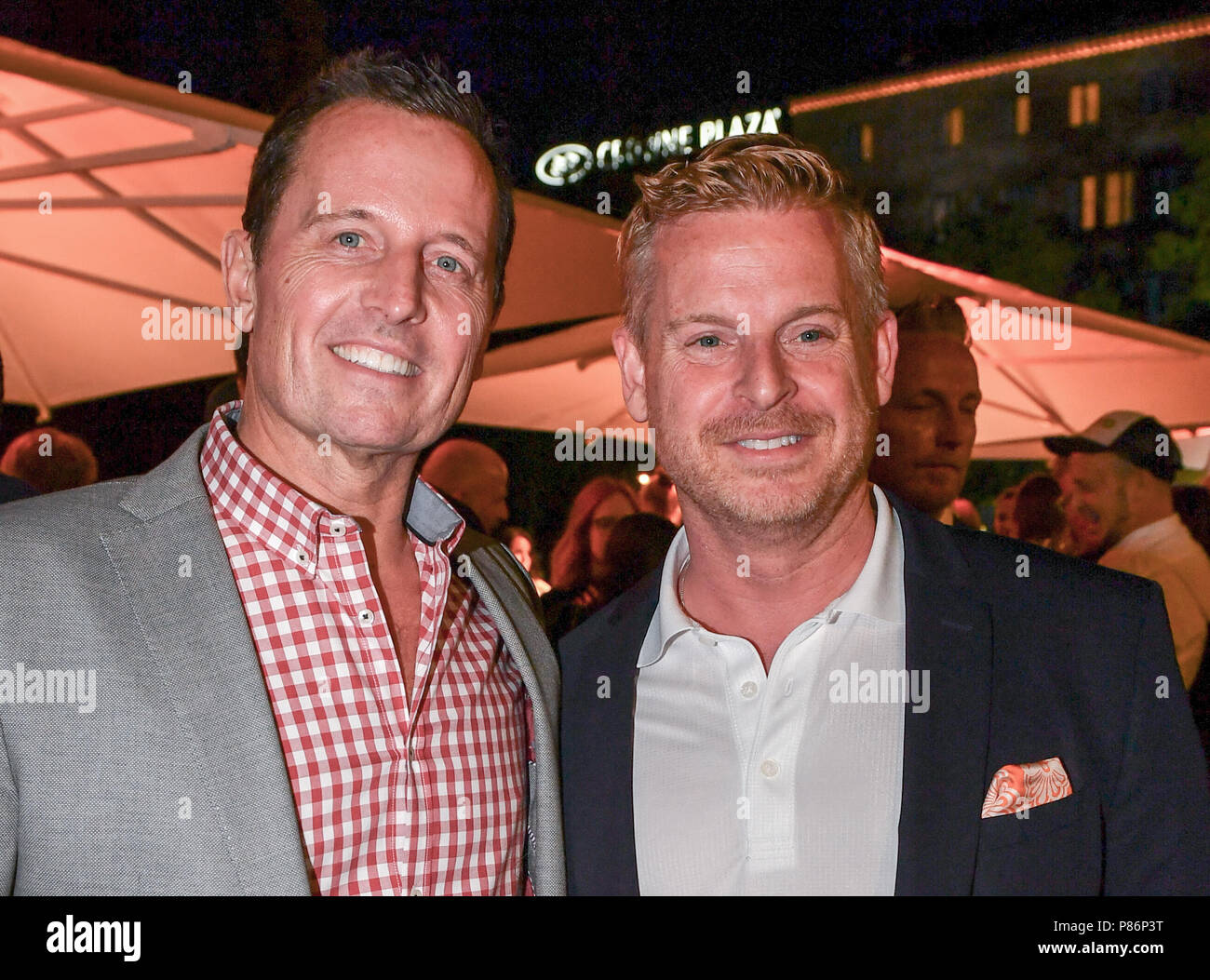 Berlin Deutschland 06th July 2018 06 07 2018 Berlin Richard Grenell L American Ambassador And His Partner Matt Lashley Come To The Stilelike Of The Label Michalsky At The Berlin Fashion Week The Collections