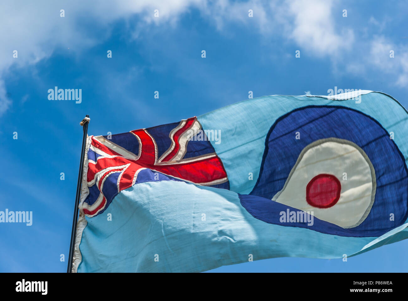 London, UK. 10th July, 2018. British RAF flying in the wind. it is the oldest independent air force in the world marking it's 100th year in 2018. Credit: Ian Hubball/Alamy Live News Stock Photo