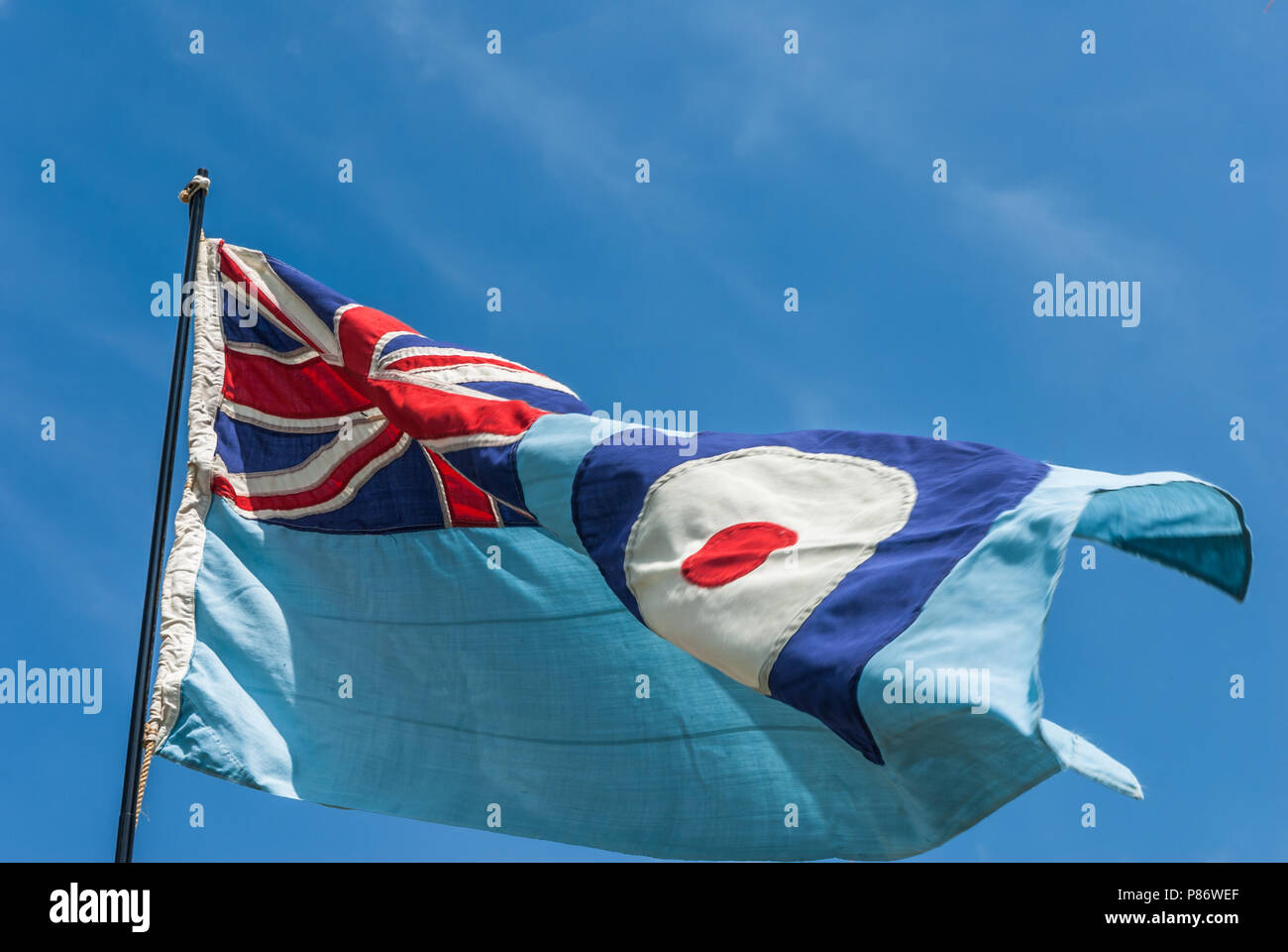 London, UK. 10th July, 2018. British RAF flying in the wind. it is the oldest independent air force in the world marking it's 100th year in 2018. Credit: Ian Hubball/Alamy Live News Stock Photo
