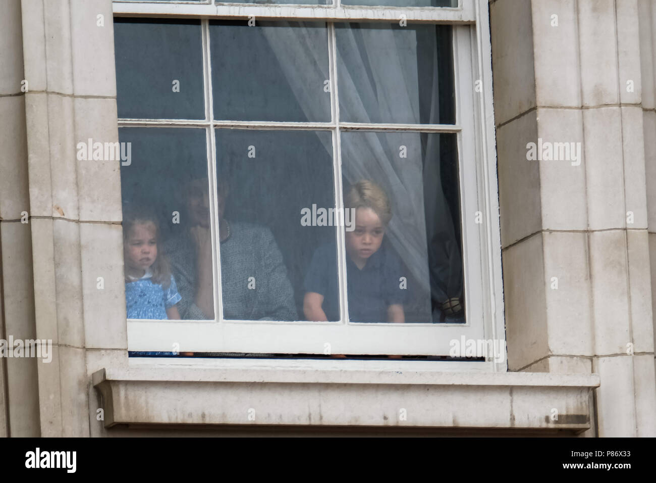 London, UK. 10th July, 2018. Prince George and Princess Charlotte ...