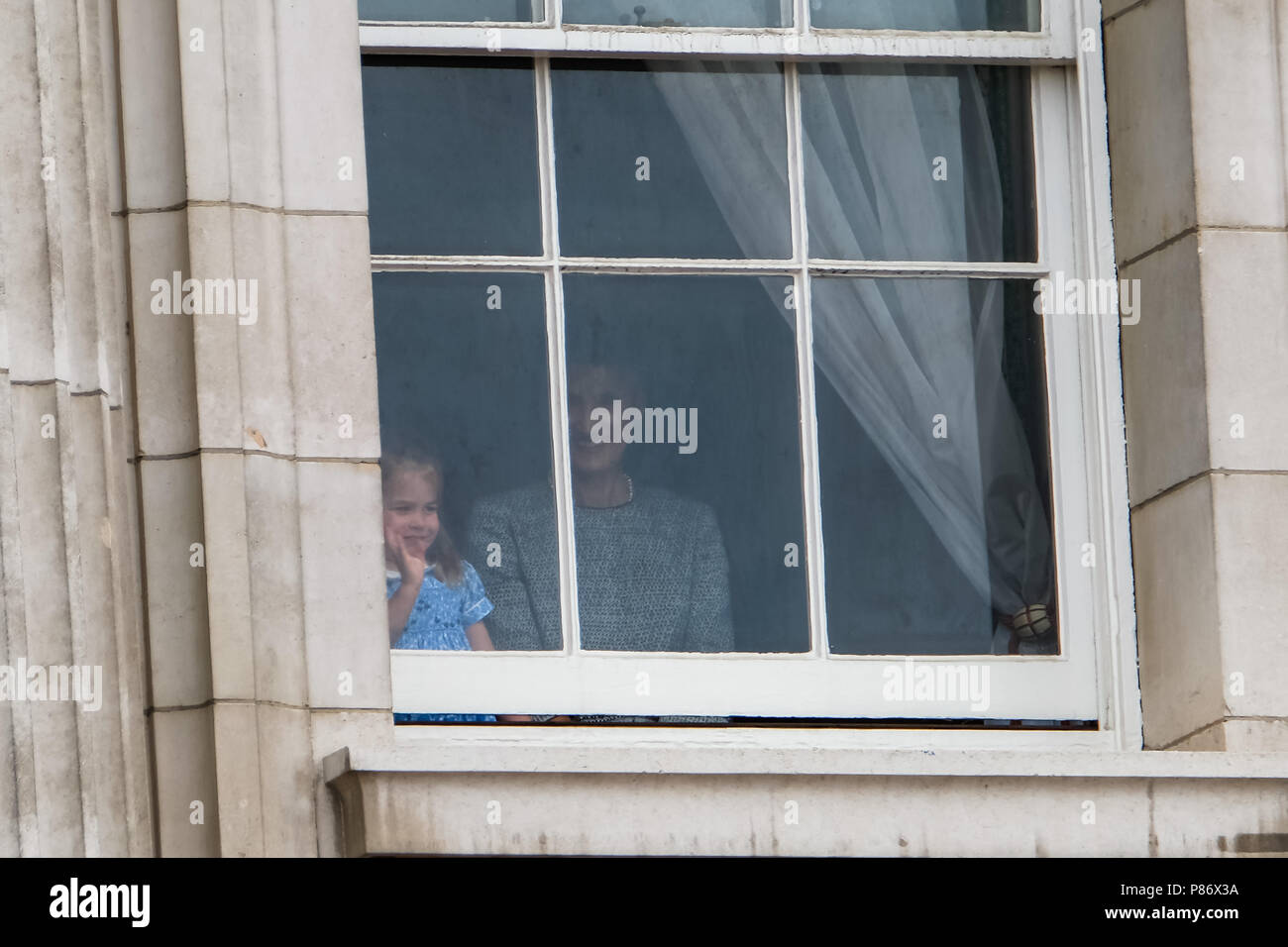 London, UK. 10th July, 2018. Prince George and Princess Charlotte ...