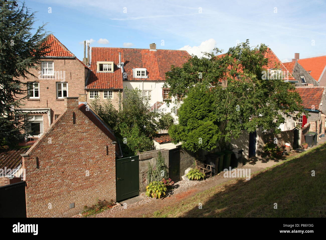 Het dorp Oud-Heusden; The village of Oud-Heusden Stock Photo