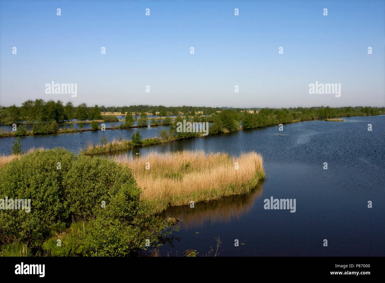 Natuurgebied Rottige Meente; Nature reserve Rottige Meente Stock Photo