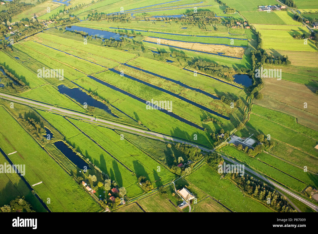 Luchtfoto van Rottige Meente; Aerial photo of Rottige Meente Stock Photo