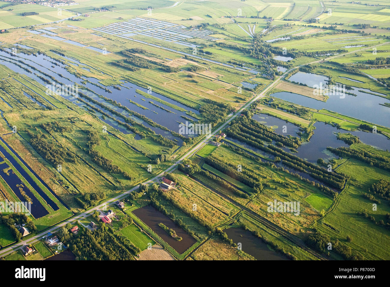 Luchtfoto van Rottige Meente; Aerial photo of Rottige Meente Stock Photo