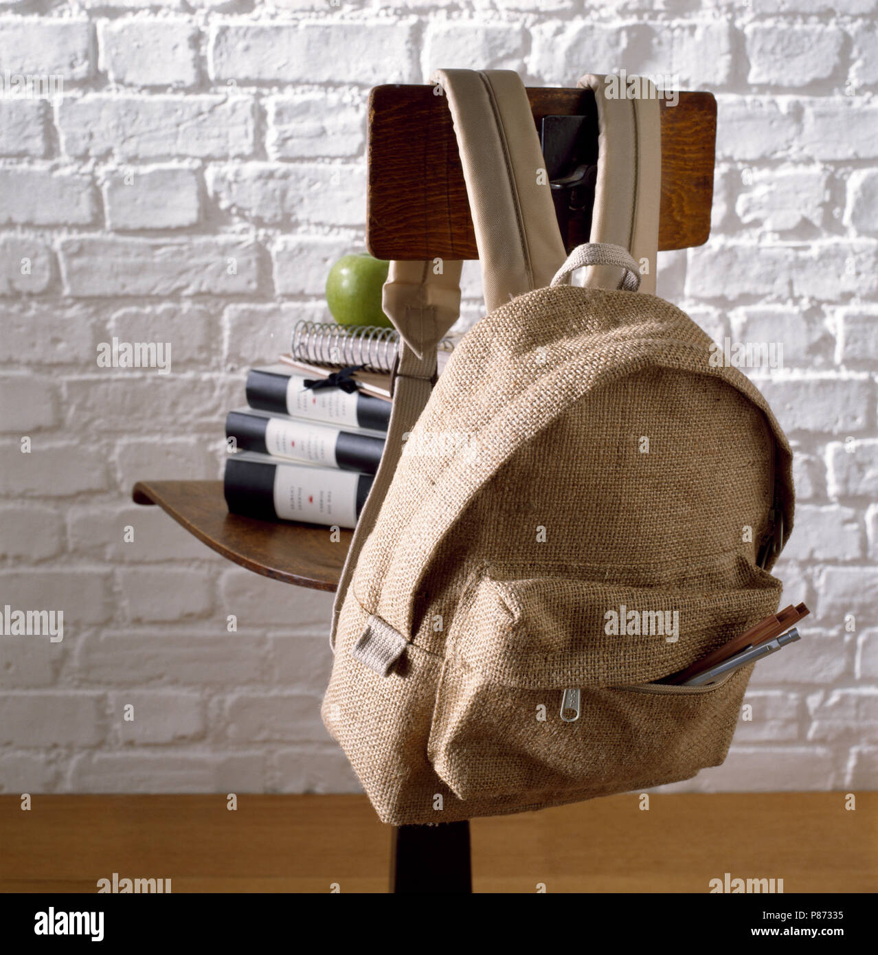 hessian backpack
