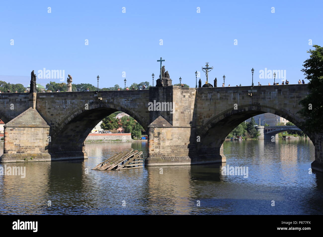 Charles Bridge, Prague, Czechia (Czech Republic), Europe Stock Photo