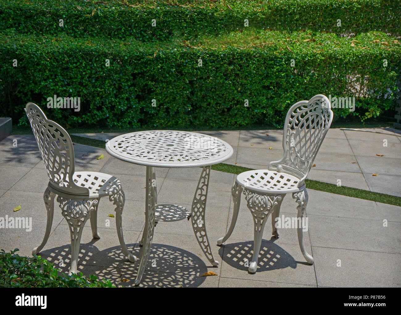 Two empty lawn chairs in hi-res stock photography and images - Alamy