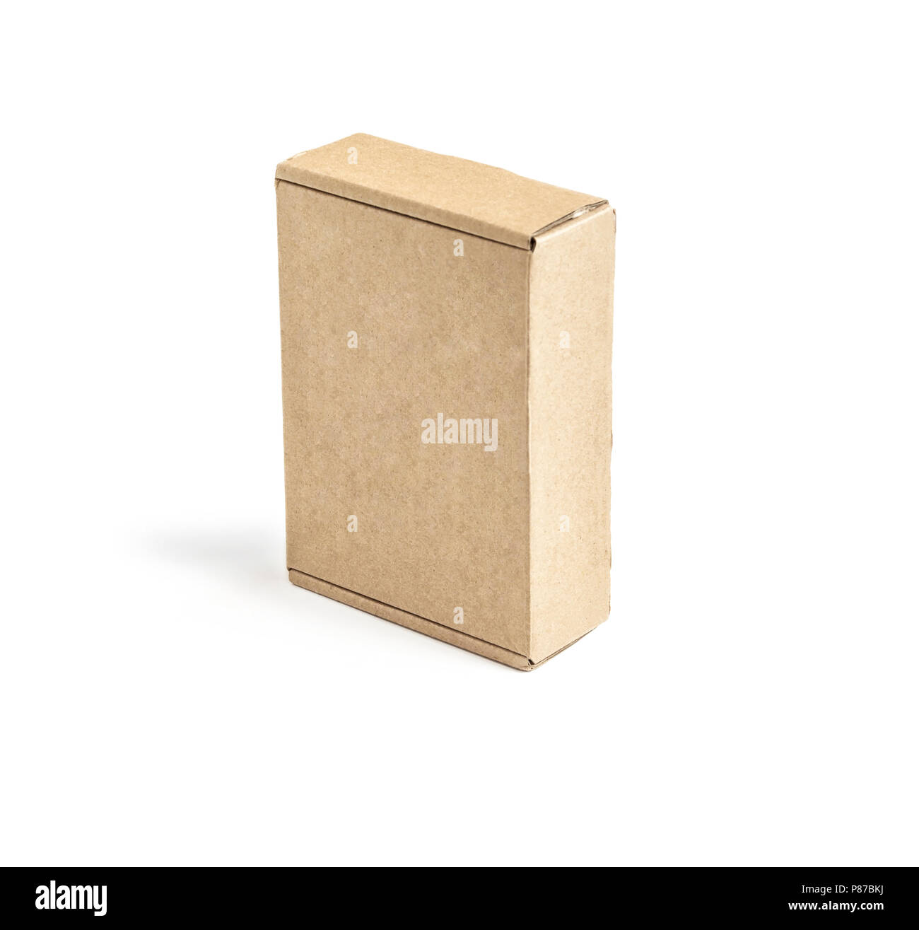One cardboard box for packing stands on a white surface Stock Photo Alamy