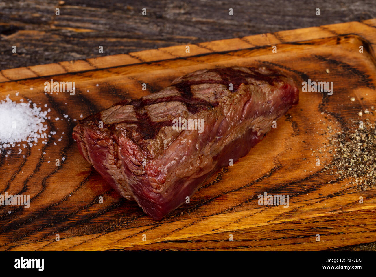Grilled Beef steak fillet Black Angus Stock Photo Alamy