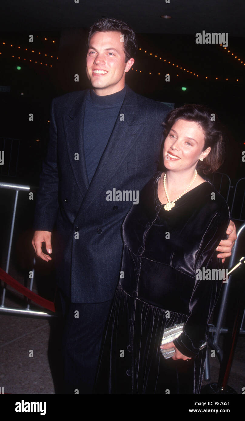 CENTURY CITY, CA - FEBRUARY 20: (L-R) Actor Adam Baldwin and wife Ami Julius attend the Los Angeles Premiere of 'Radio Flyer' on February 20, 1992 at Cineplex Odeon Century Plaza Cinemas in Century City, California. Photo by Barry King/Alamy Stock Photo Stock Photo