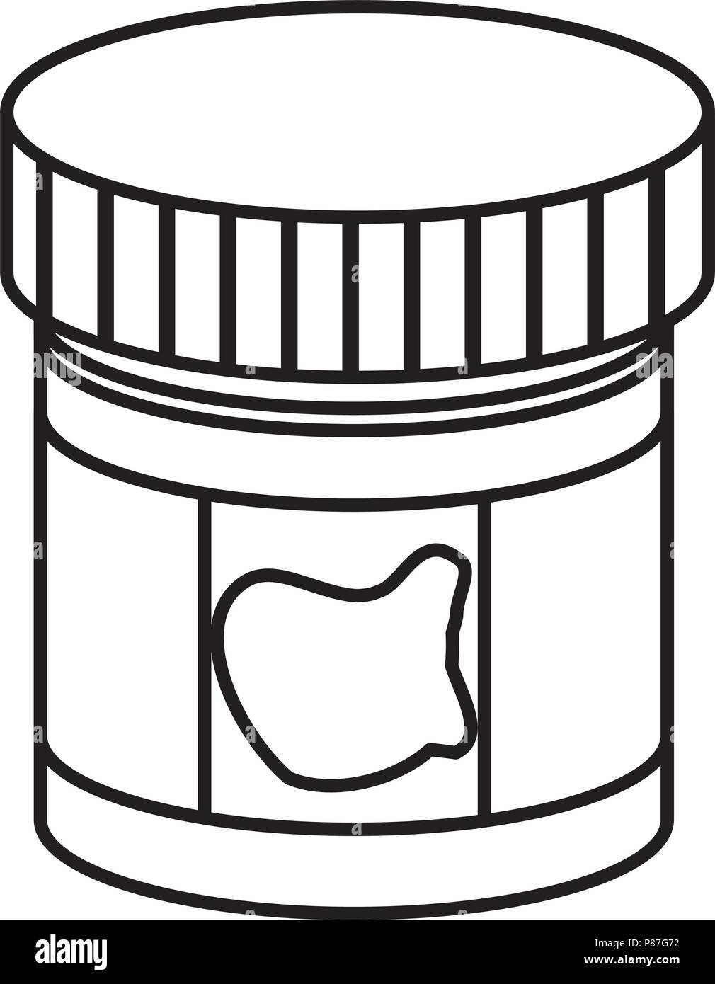 paint jar icon over white background, vector illustration Stock Vector Image & Art Alamy