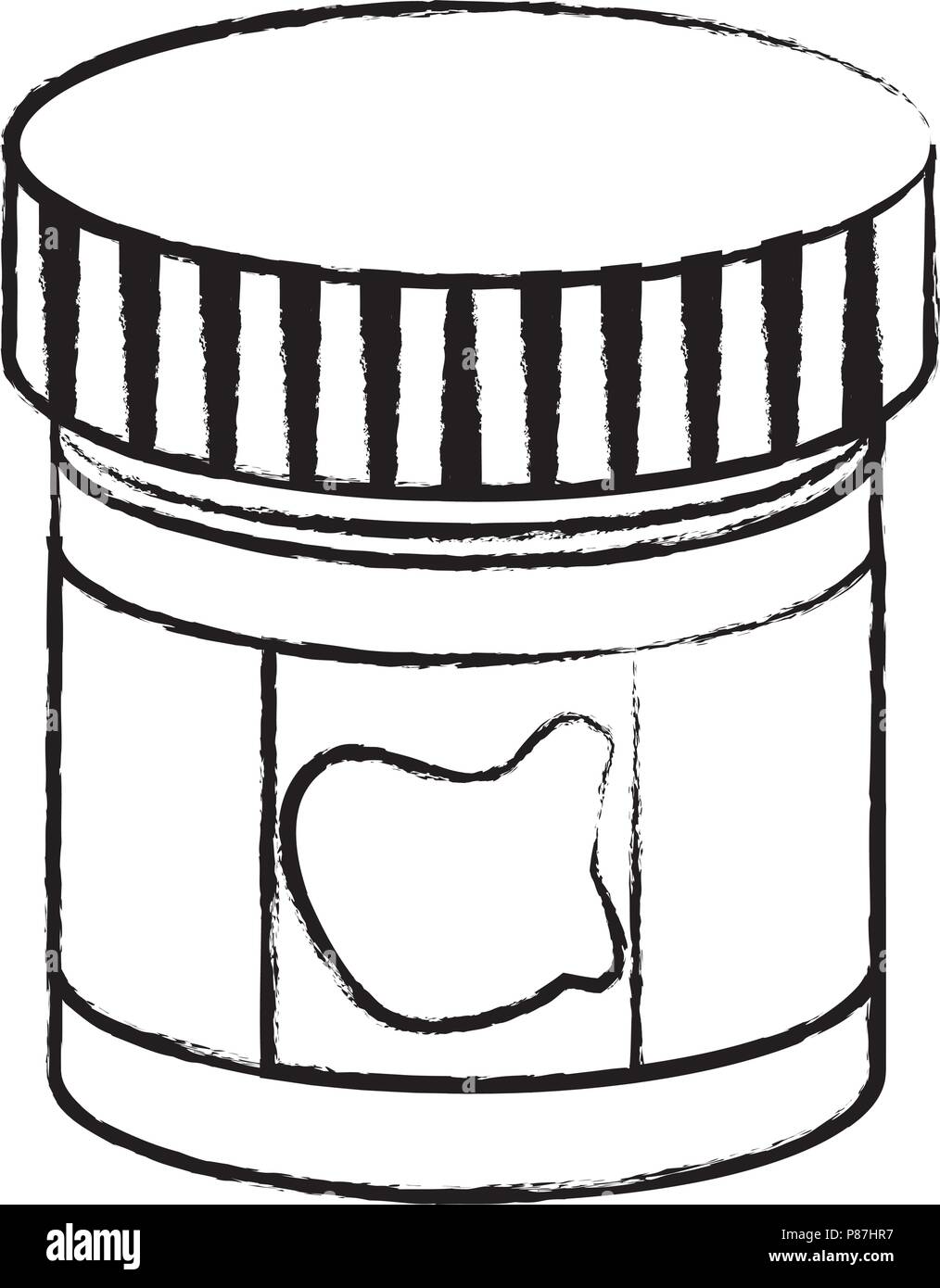 paint jar icon over white background, vector illustration Stock Vector Image & Art Alamy