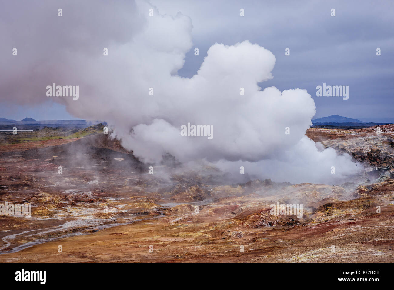 Gunnuhver Geothermal Area in Reykjanes UNESCO Global Geopark near
