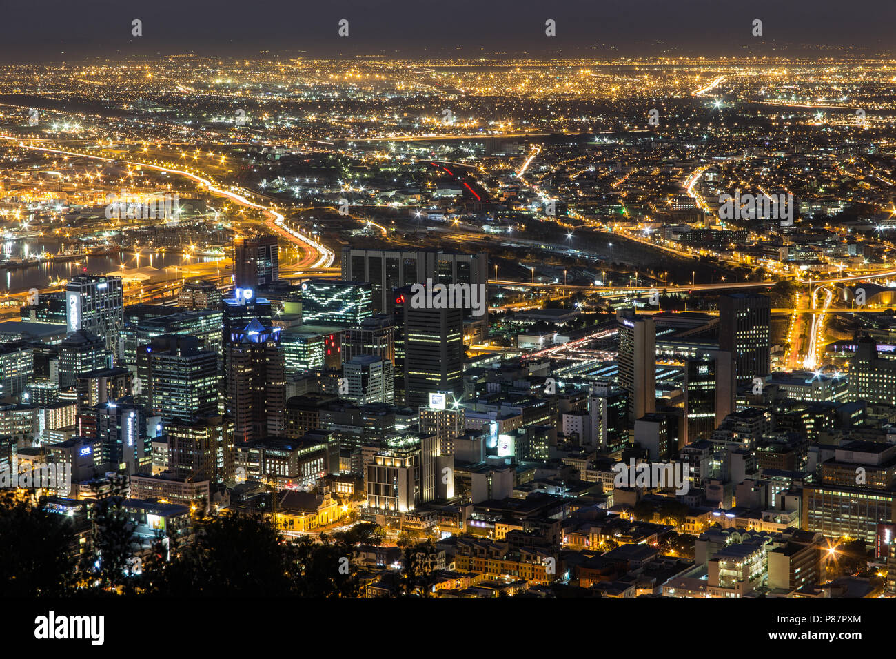 City View Night Time Cape Town South Africa Cityscape Stock Photo Alamy City View Night Time Cape Town South Africa Cityscape Stock Photo Alamy