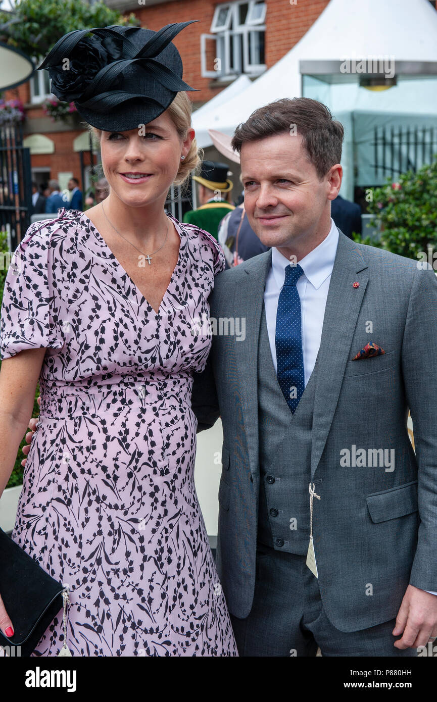 Declan Donnelly and his pregnant wife Ali Astall arriving for day 2 of ...