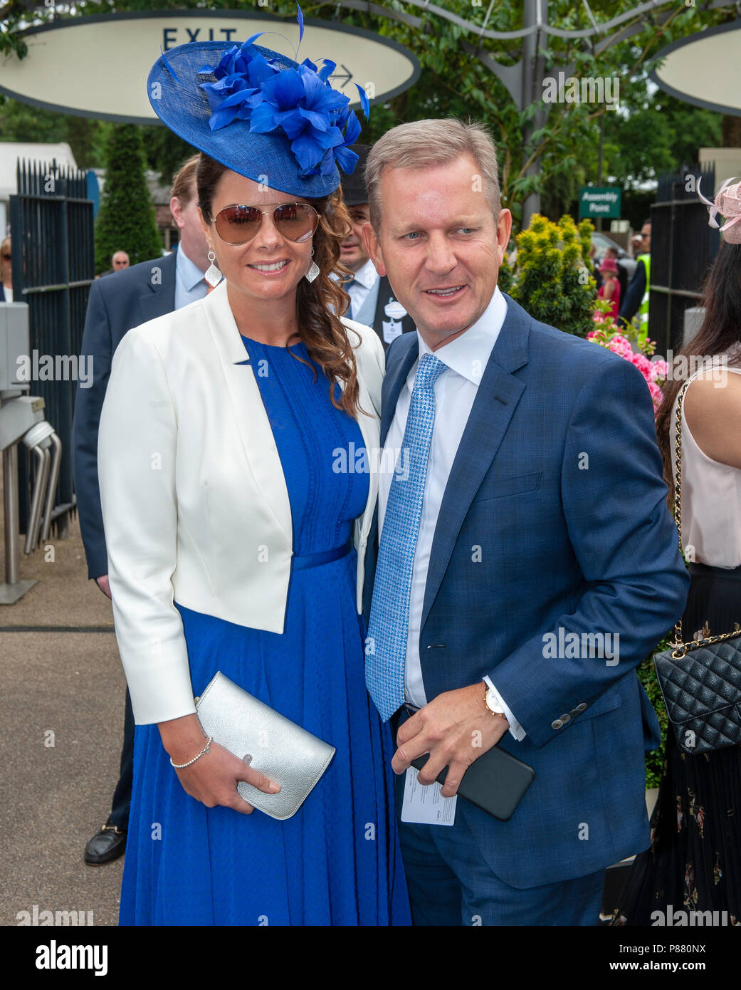 Jeremy Kyle and his girlfriend Vicky Burton arriving for day 2 of Royal  Ascot Stock Photo - Alamy