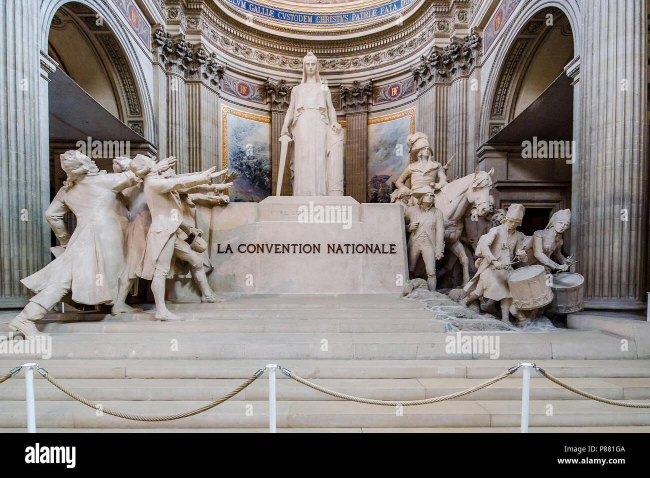 La Convention Nationale statue in the Pantheon in Paris, France Stock Photo